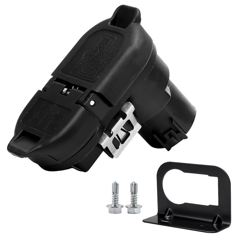 ROOTMUTIFY Trailer Brake Harness Towing 7-Pin Round / 4-Pin Flat Plug Connector for 2009-2023 Ford F150 F250 F350 Trailer Connector 9U5Z-14489-MAA - Image 1